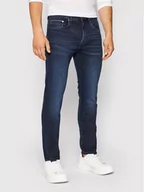 Spodnie męskie - TOMMY HILFIGER Jeansy Core Bleecker MW0MW15593 Granatowy Slim Fit - miniaturka - grafika 1