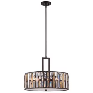 Elstead Lighting Iskrząca kryształowa lampa wisząca Gemma - Lampy sufitowe - miniaturka - grafika 1