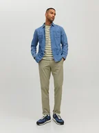 Spodnie męskie - Jack & Jones Spodnie chino w kolorze beżowym - miniaturka - grafika 1