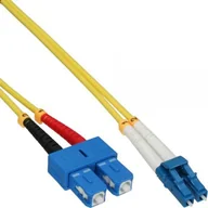 Kable światłowodowe - InLine InLine Kabel światłowodowy duplex, LC/SC, 9/125µm, OS2, 5m - miniaturka - grafika 1