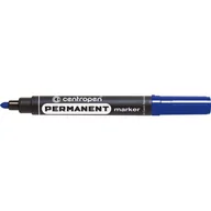 Markery permanentne - Centropen Marker permanentny 8566 okrągła końcówka niebieski - miniaturka - grafika 1