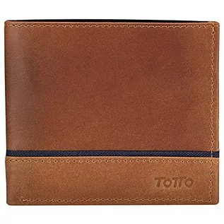 Portfele - Totto AC51BDC073-1810B-T24 Skórzany portfel męski, Kolor: wielokolorow, Sportowe - grafika 1