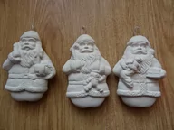 Ozdoby bożonarodzeniowe - Mikołaj,gwiazdor kpl 3 sztuk - miniaturka - grafika 1