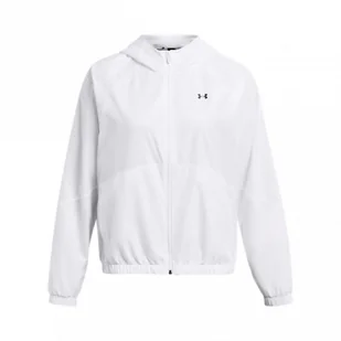 Damska kurtka treningowa Under Armour UA Rival Sport Windbreaker Jkt - biała - Kurtki damskie - miniaturka - grafika 1