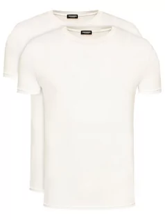 Piżamy męskie - Dsquared2 Underwear Komplet 2 t-shirtów DCX200050 Biały Slim Fit - grafika 1