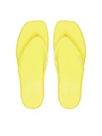 Klapki i japonki damskie - Crocs Japonki Miami Frosted Flip 211474 Zielony - miniaturka - grafika 1