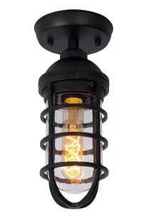 Lucide LIMAL Czarna E27 IP44 Lampa sufitowa zewnętrzna 11875/01/30 11875/01/30 - Lampy ogrodowe - miniaturka - grafika 1