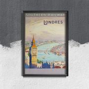 Plakaty - Plakat vintage Southern Railway London - miniaturka - grafika 1