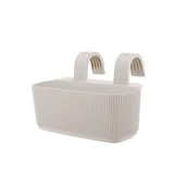 Donice - Doniczka balustradowa Pera 29 cm beżowy - miniaturka - grafika 1