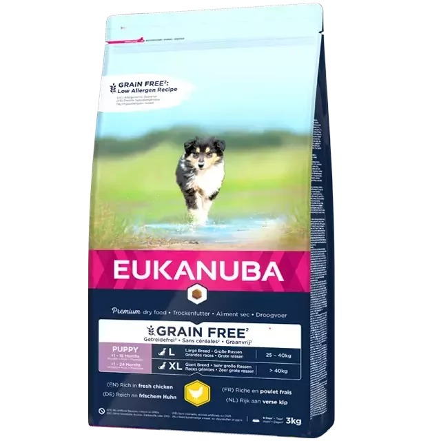EUKANUBA Puppy Chicken L/XL Grain Free 3kg