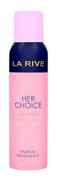 Dezodoranty i antyperspiranty dla kobiet - La Rive For Woman, Her Choice, Dezodorant Perfumowany W Sprayu, 150ml - miniaturka - grafika 1