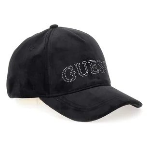 Damska Czapka z daszkiem GUESS VELVET CAP V4BZ04KBXI2-JBLK – Czarny - Czapki damskie - miniaturka - grafika 1