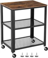 Wózki kuchenne - Dekoracja domu Półka kuchenna mobilna rustykalny LOFT LRC78X - miniaturka - grafika 1