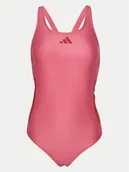 Stroje kąpielowe - adidas Strój kąpielowy 3-Stripes JP0139 Różowy - miniaturka - grafika 1