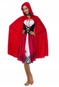 Stroje karnawałowe - STRÓJ CZERWONY KAPTUREK KAPTURKA DLA DOROSŁYCH M - miniaturka - grafika 1