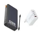 Powerbanki - Xtorm XB403 Titan Ultra 27000mAh 200W Czarny + Ładowarka XEC140 GaN2 Ultra 140W Biały - miniaturka - grafika 1