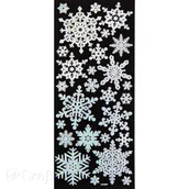 Pasmanteria - Naklejki - śnieżynki, 27 szt. - miniaturka - grafika 1