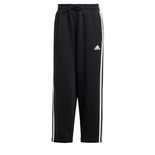 adidas Damskie spodnie polarowe Essentials z 3 paskami z otwartym obszyciem - Spodnie damskie - miniaturka - grafika 1