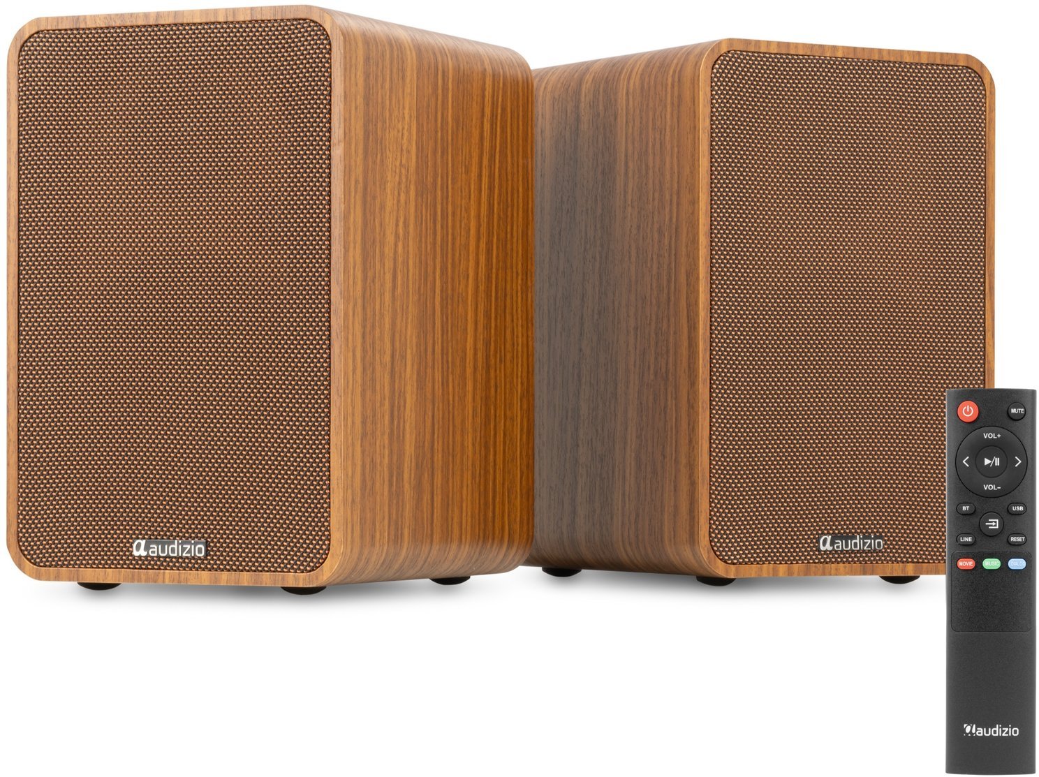 Audizio Zestaw aktywnych głośników półkowych KS10 120 drewniane