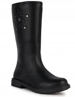 Kozaki damskie - GEOX ECLAIR KOZAKI MŁODZIEŻOWE NA ZAMEK 38 ŻNC - miniaturka - grafika 1