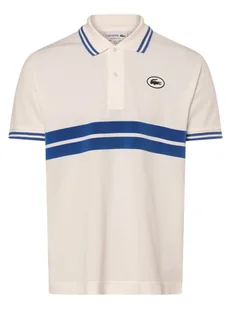 Lacoste Męska koszulka polo Mężczyźni Bawełna biały w paski, 7 - Koszulki męskie - miniaturka - grafika 1