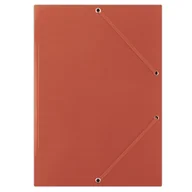 Szkolne artykuły papiernicze - Donau Teczka z gumką karton A4 400gsm 3-skrzydłowa czerwona - miniaturka - grafika 1
