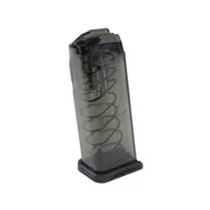 Osprzęt do wiatrówek - ETS - Magazynek polimerowy do Glock 19 / 26 - 9x19 mm - 15 naboi - Carbon Smoke Series - SMK-GLK-19 - miniaturka - grafika 1
