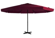 Parasole ogrodowe - Bordowy parasol ogrodowy z podstawą E7-L60 - miniaturka - grafika 1