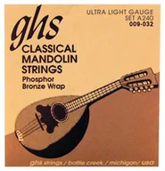 Struny gitarowe  - GHS Professional struny do mandoliny, Loop End, Phosphor Bronze, Ultra Light, .009-.032 - miniaturka - grafika 1