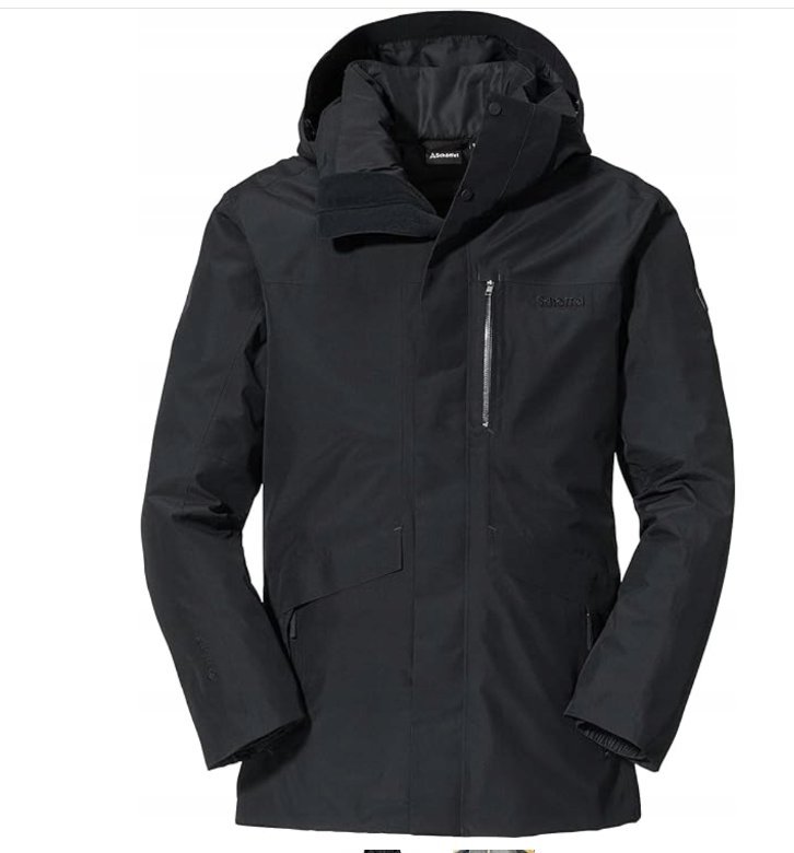 SCHOFFEL kurtka męska pikowana z kapturem Krakau 3-in-1 rozmiar 42