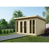 Altany ogrodowe - Domek ogrodowy ALTANKA 16 m2 - 4x4 m - 34 mm, drewniany, DOM653, 1 szt. - miniaturka - grafika 1