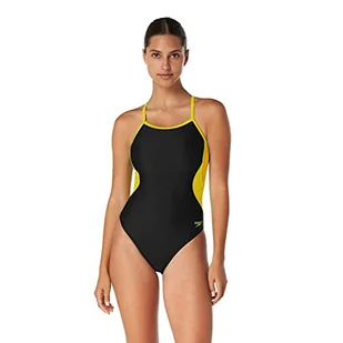Speedo Damski strój kąpielowy jednoczęściowy Prolt Flyback jednolite kolory drużyny dla dorosłych - Stroje kąpielowe - miniaturka - grafika 1