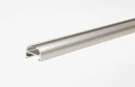 Karnisze - PROFIL SZYNA TECHNO 15 ZEGAR INOX SREBRNA - miniaturka - grafika 1
