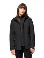 Kurtki damskie - Jack Wolfskin Damska kurtka Moonrise 3 w 1, czarna, XL (DE) - miniaturka - grafika 1