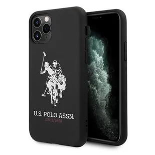 U.S. Polo Assn. Silicone Collection etui na iPhone 11 Pro Max czarne USP000040 - Etui i futerały do telefonów - miniaturka - grafika 1