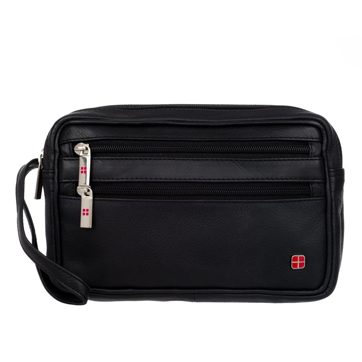 Saszetka Męska Skórzana Dwie Komory Albatross Czarna