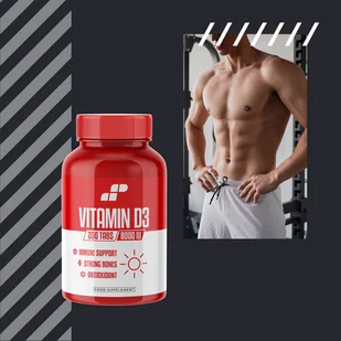 MP SPORT Vitamin D3 8000IU - 200tabs - Witamina D-3 - Witaminy i minerały dla sportowców - miniaturka - grafika 7