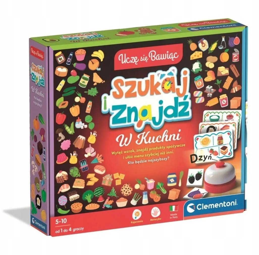Clementoni CLE Uczę się bawiąc!Popatrz i znaj..jedzenie 50292