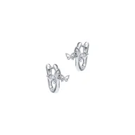 Biżuteria dla dzieci - Srebrne kolczyki 925 Motyle Cyrkonia - miniaturka - grafika 1