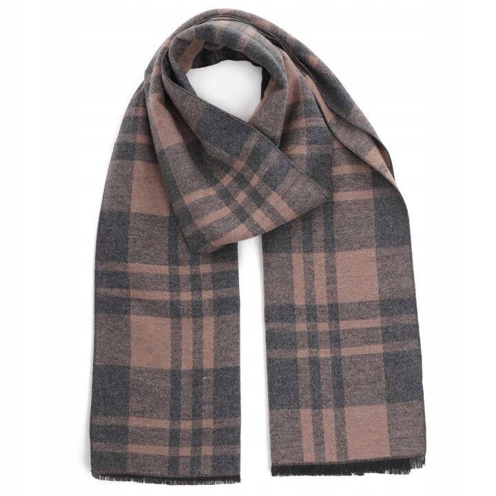 Męski Szal Szalik W Kratę Szale Męskie Prezent