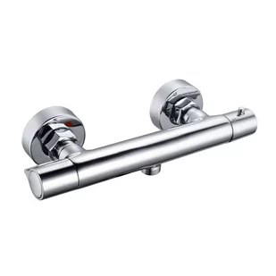 Invena Slim bateria prysznicowa ścienna termostatyczna chrom BT-00-S01 - Baterie wannowe i prysznicowe - miniaturka - grafika 1