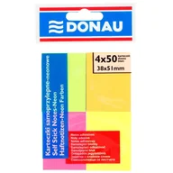 Szkolne artykuły papiernicze - Donau Bloczek samoprzylepny 4 kolory - miniaturka - grafika 1