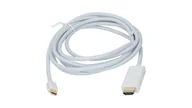 Kable komputerowe i do monitorów - Kabel mini Displayport 1.2 / HDMI 4K@30 (wtyk / wtyk) biały 3m - miniaturka - grafika 1