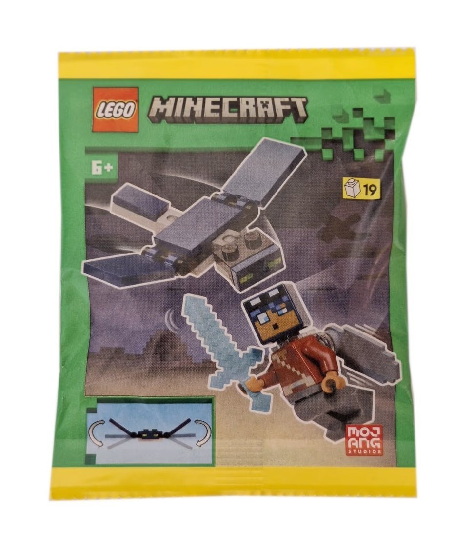 Zestaw LEGO Minecraft – Hero with Elytra and Phantom #662501 polybag klocki foilpack