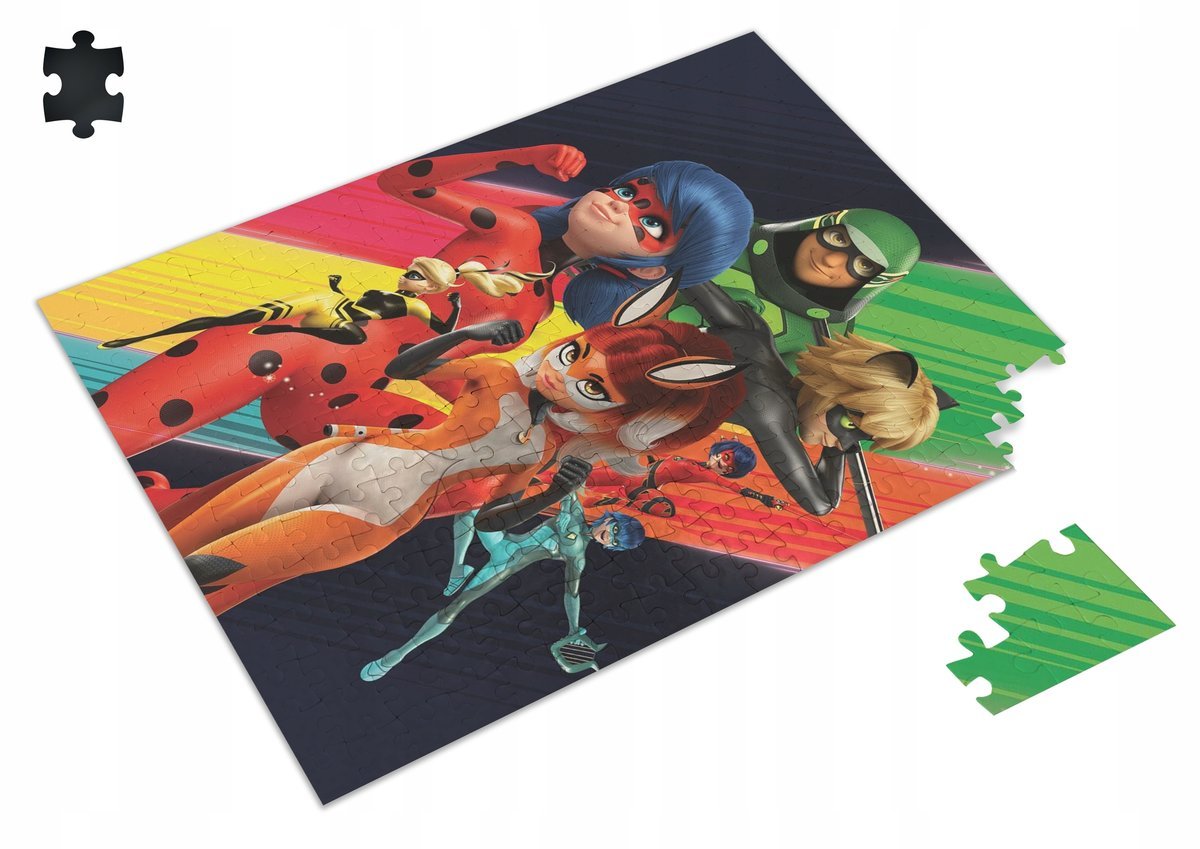 PUZZLE MIRACULUM BIEDRONKA I CZARNY KOT 252 EL.