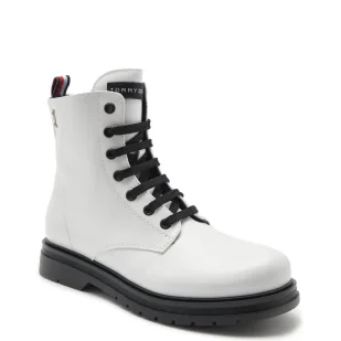 Tommy Hilfiger Botki | z dodatkiem skóry - Buty dla dziewczynek - miniaturka - grafika 1