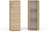 Regały - Regał komoda Pola 1D 110 x 30 cm Dąb Sonoma biuro - miniaturka - grafika 1