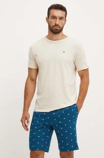 Tommy Hilfiger piżama bawełniana kolor zielony wzorzysta UM0UM02319 - Piżamy męskie - miniaturka - grafika 1