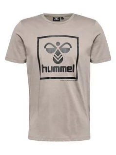 Koszulki męskie - Hummel Koszulka "Isam 2.0" w kolorze beżowym - grafika 1