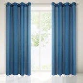 Firany - Eurofirany Firana Rebecca niebieska 140 cm x 250 cm - miniaturka - grafika 1